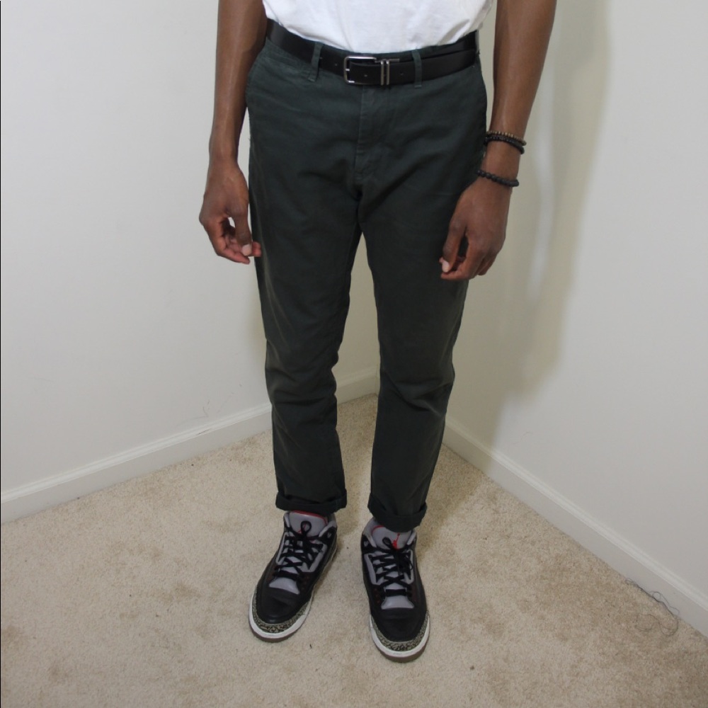Olive green H&M chinos